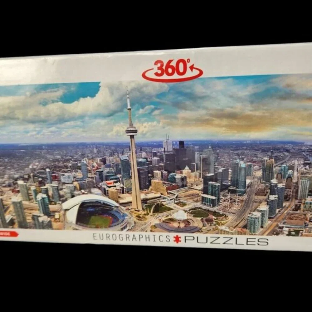 Eurographics Puzzle Toronto Canada Cityscape 1000 Pieces Made USA Lg 39 x 13 New
